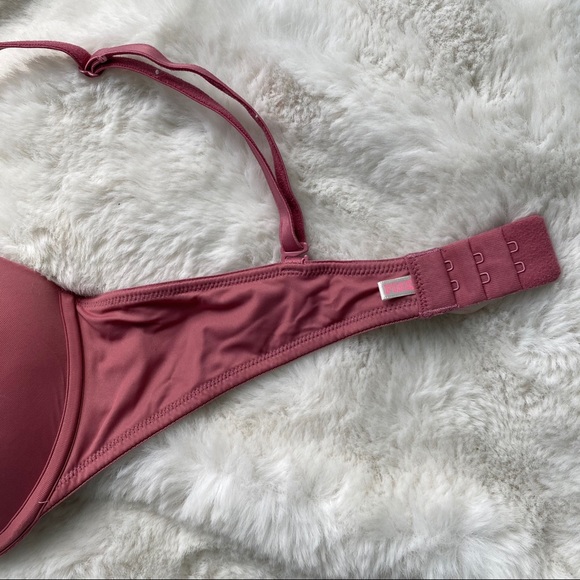 VS PINK Wear Everywhere Dusty Pink Push Up Bra - Picture 2 of 5
